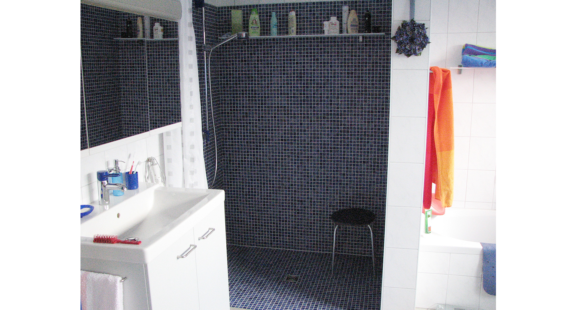 Barrierefreier Bungalow Nordhorn innen Dusche