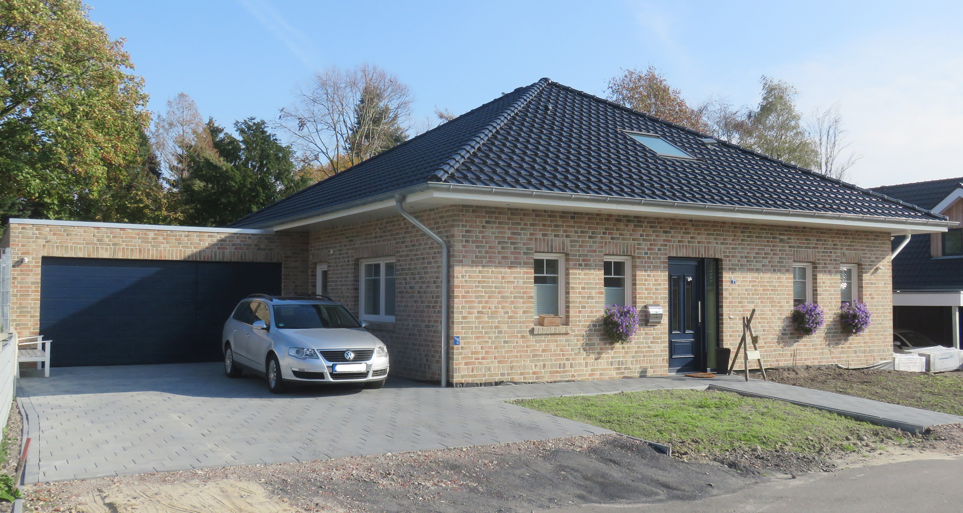 Bungalow Bad Bentheim Front mit Garage