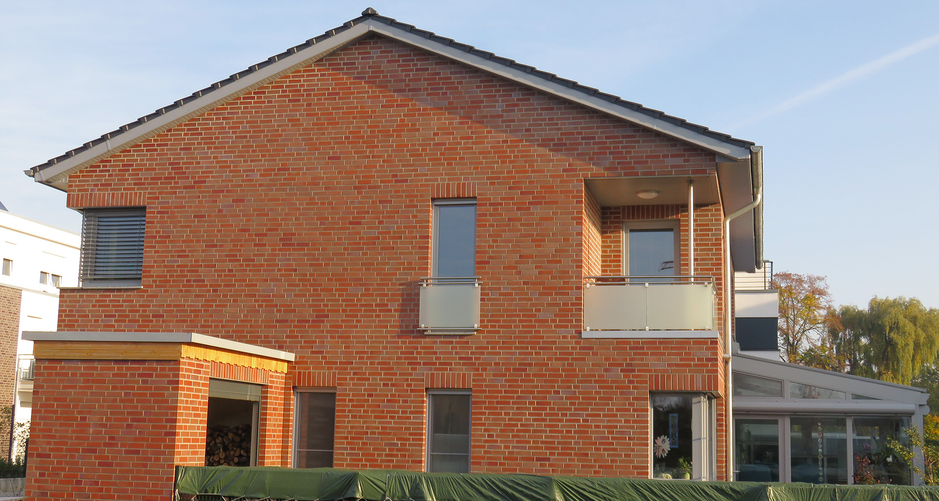 Einliegerwohung Rückseite mit Balkon Grafschaft Bentheim Nordhorn