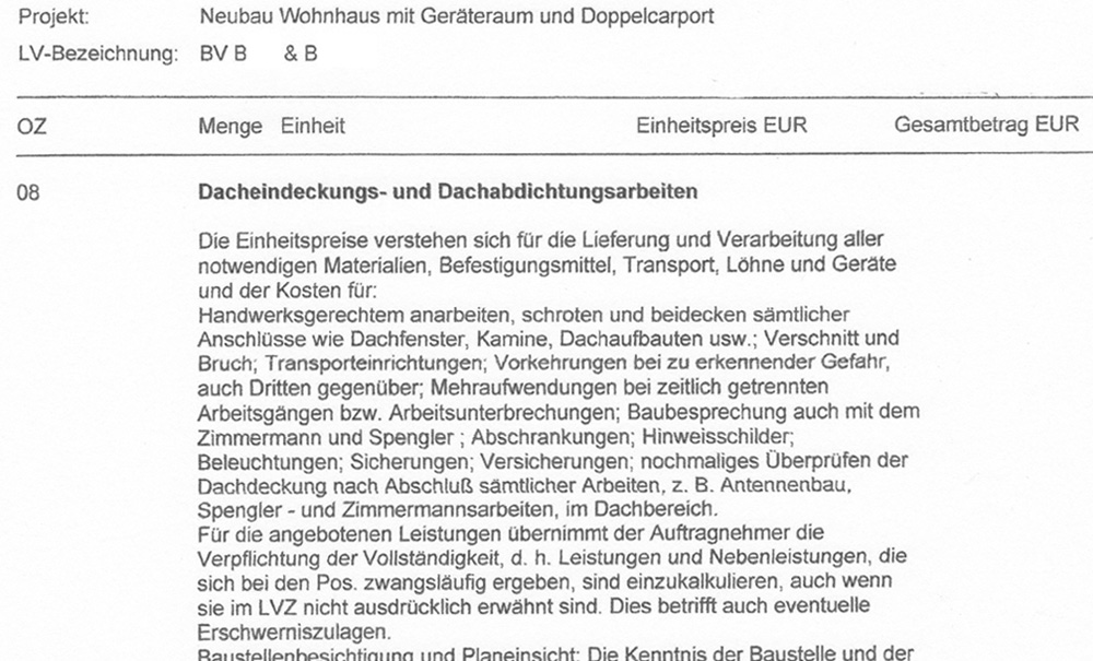 Technischen Vertragsbestimmungen